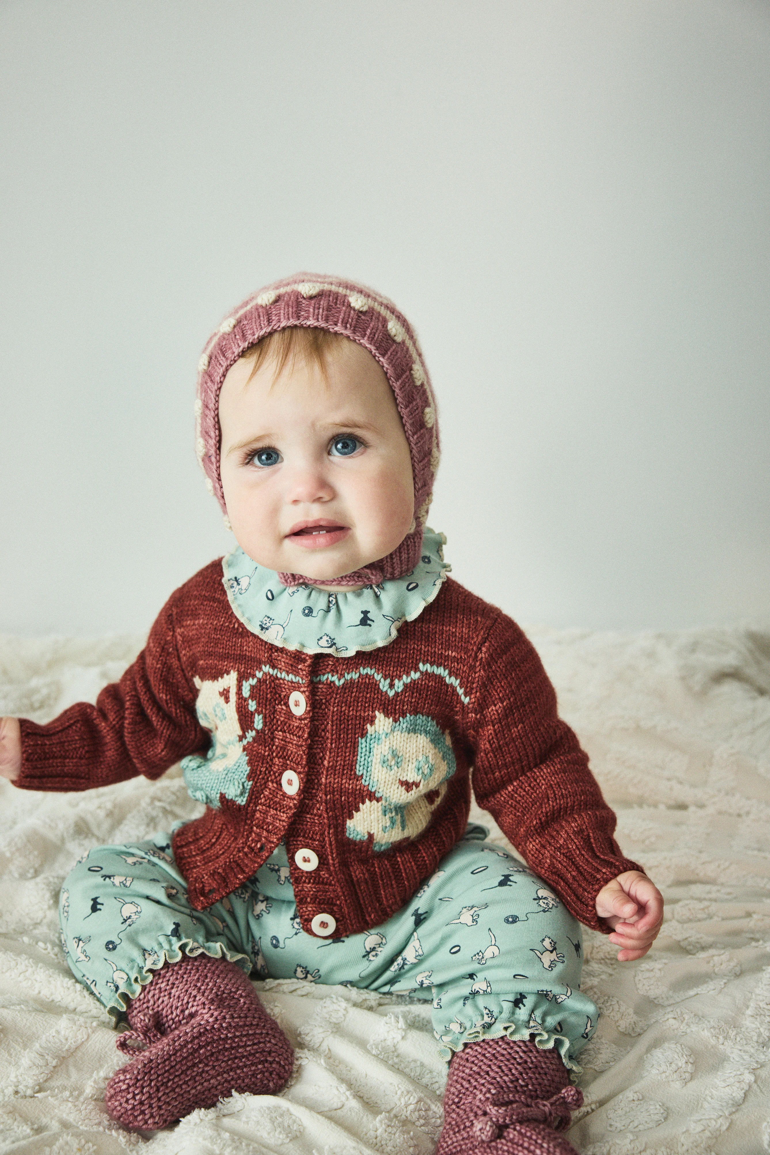 Baby Three Little Kittens Cardigan - Image 2