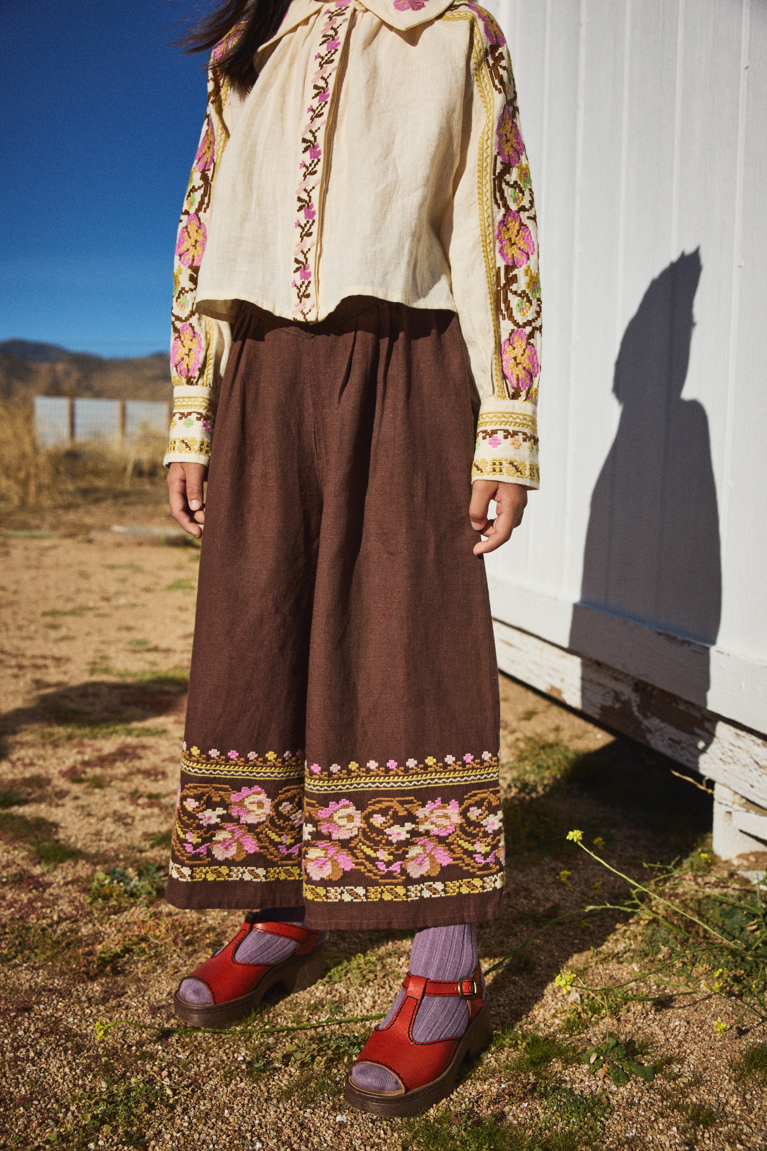 Constance Embroidered Trousers - Image 2
