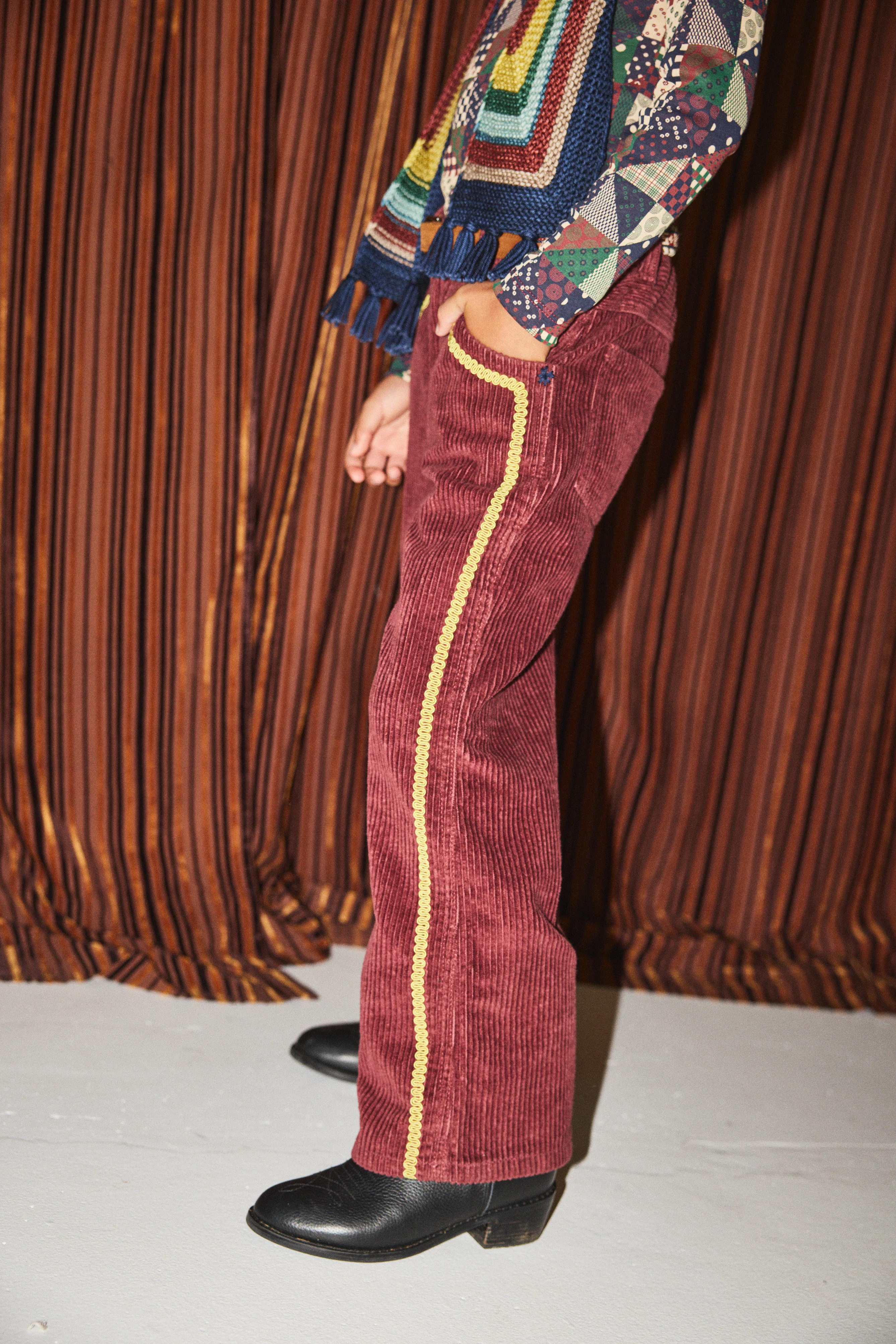 Corduroy Western Slim Flared Pant - Image 2