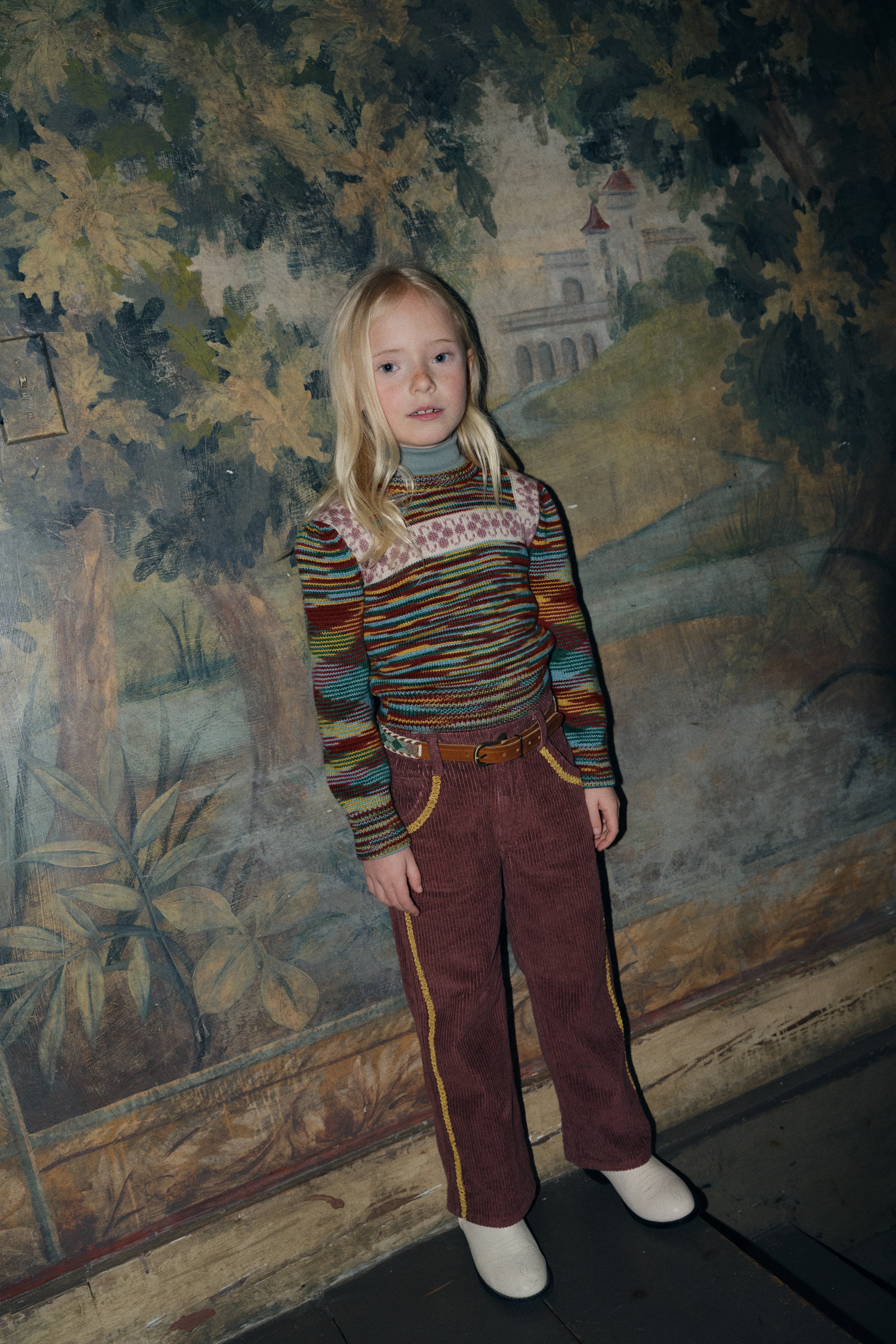 Corduroy Western Slim Flared Pant - Image 7