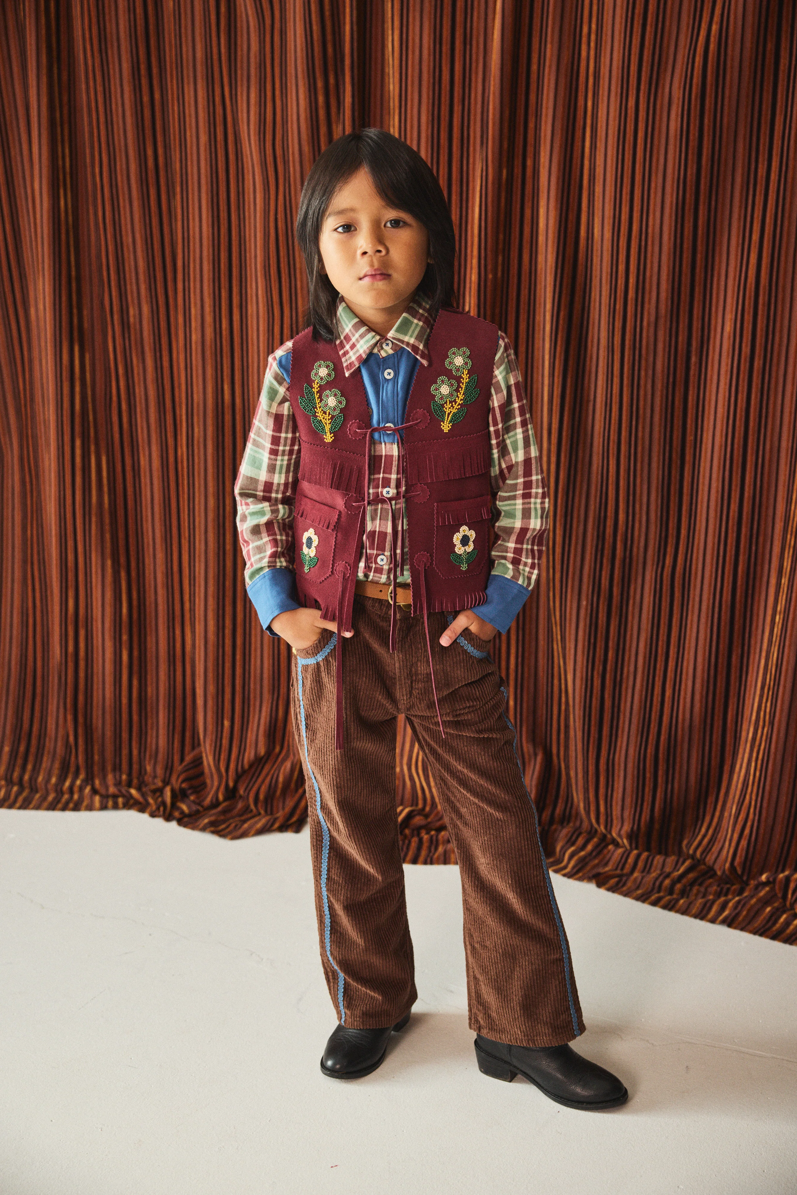 Corduroy Western Slim Flared Pant - Image 3