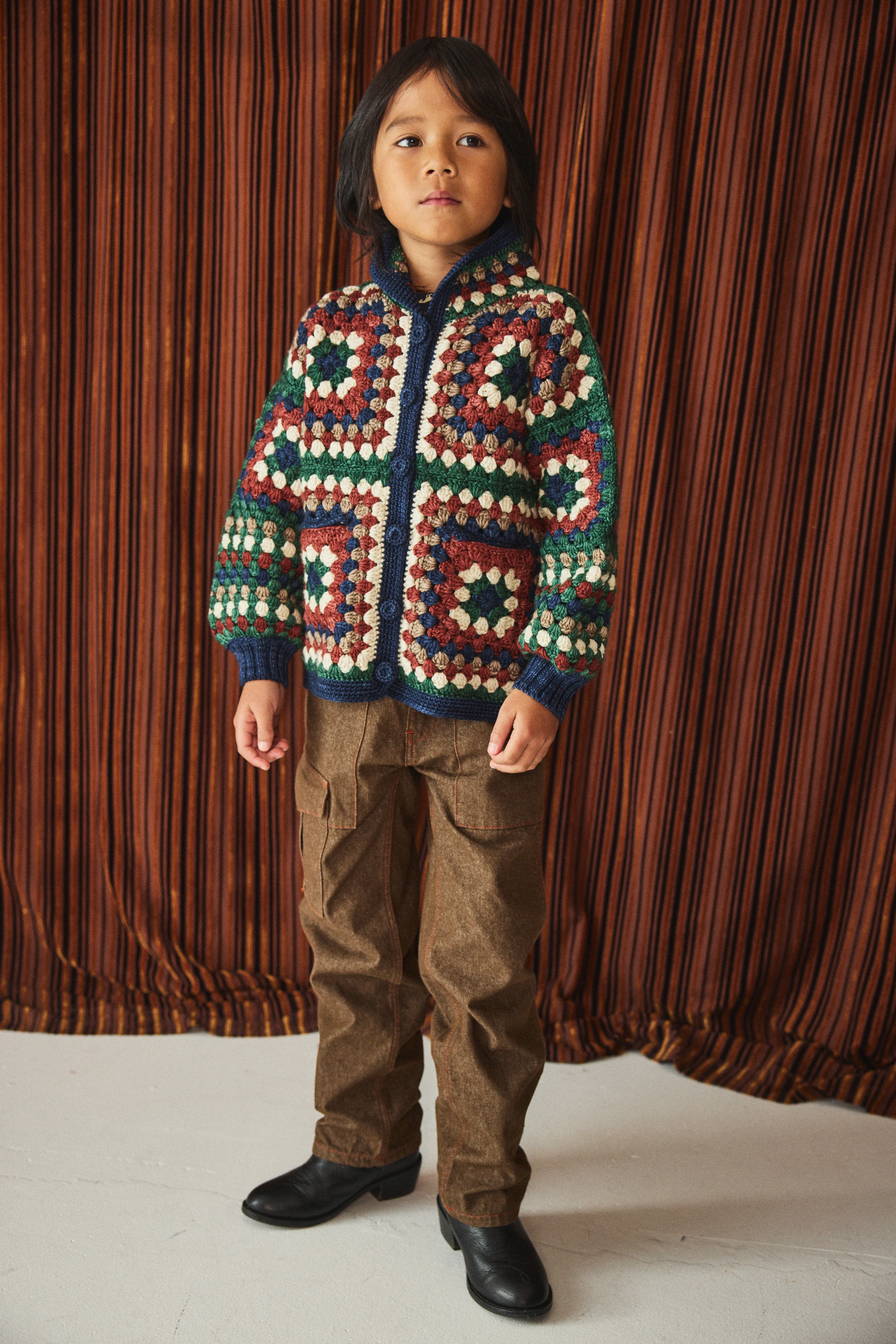 Crochet Big Square Jacket - Image 2