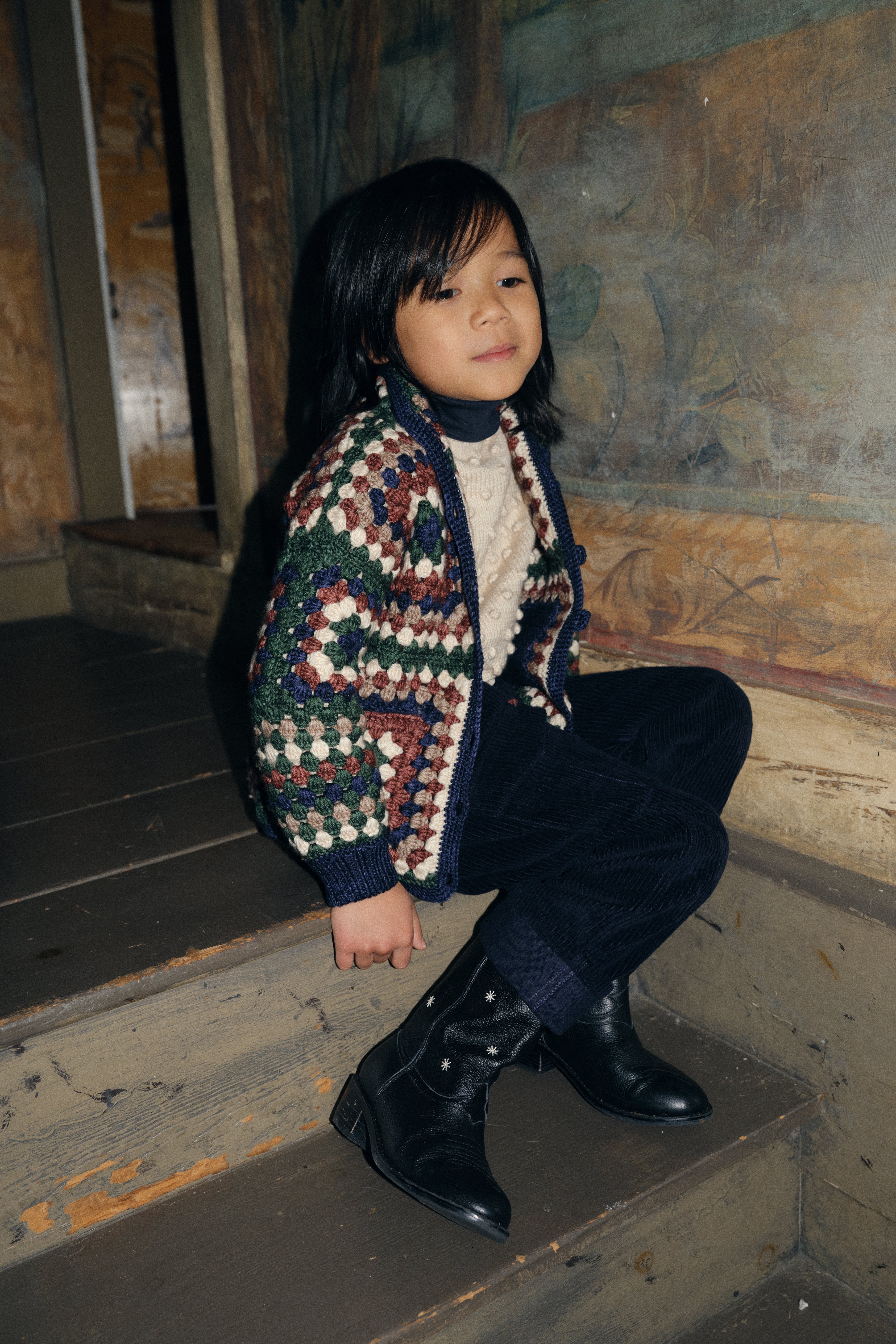 Crochet Big Square Jacket - Image 4