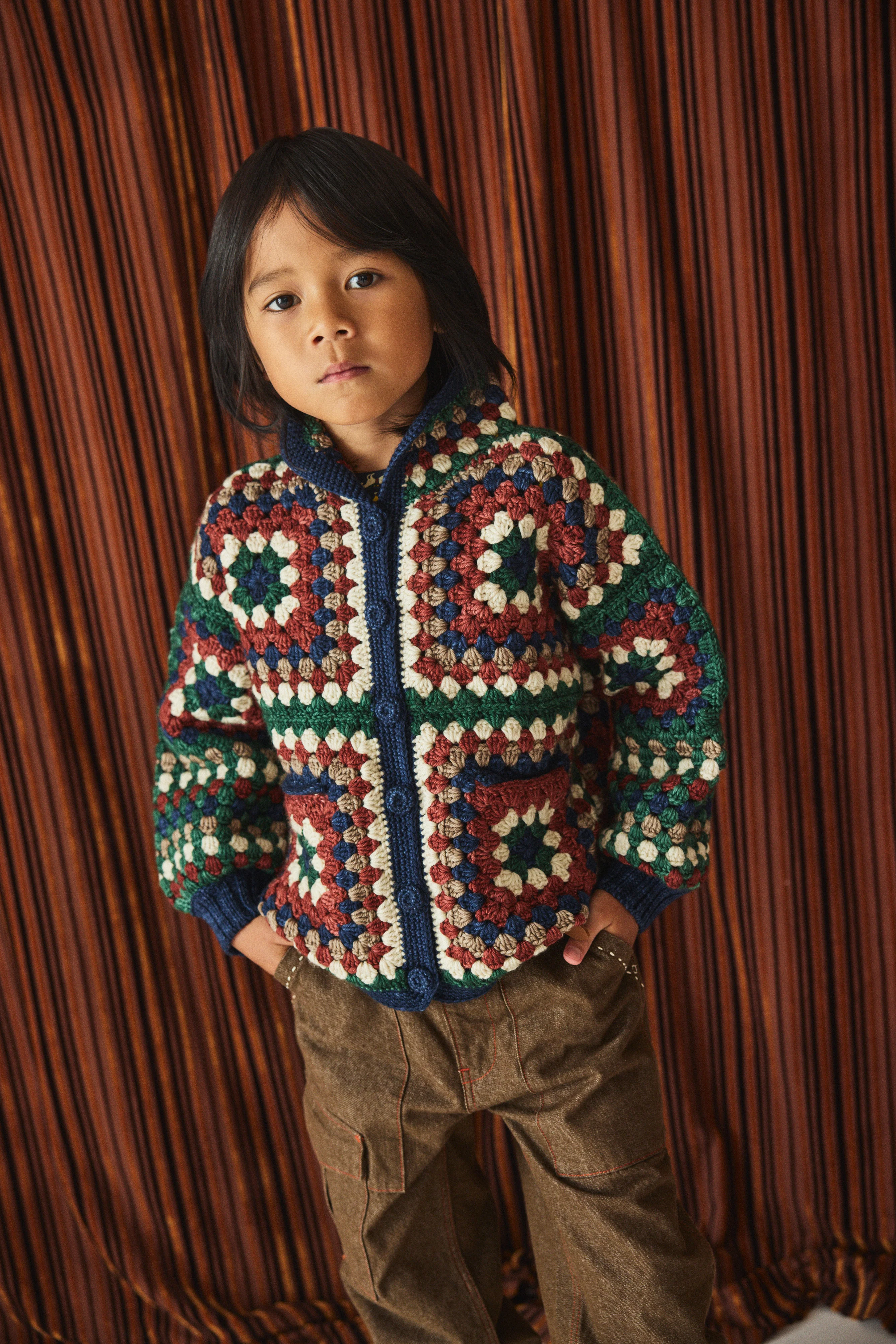 Crochet Big Square Jacket - Image 9
