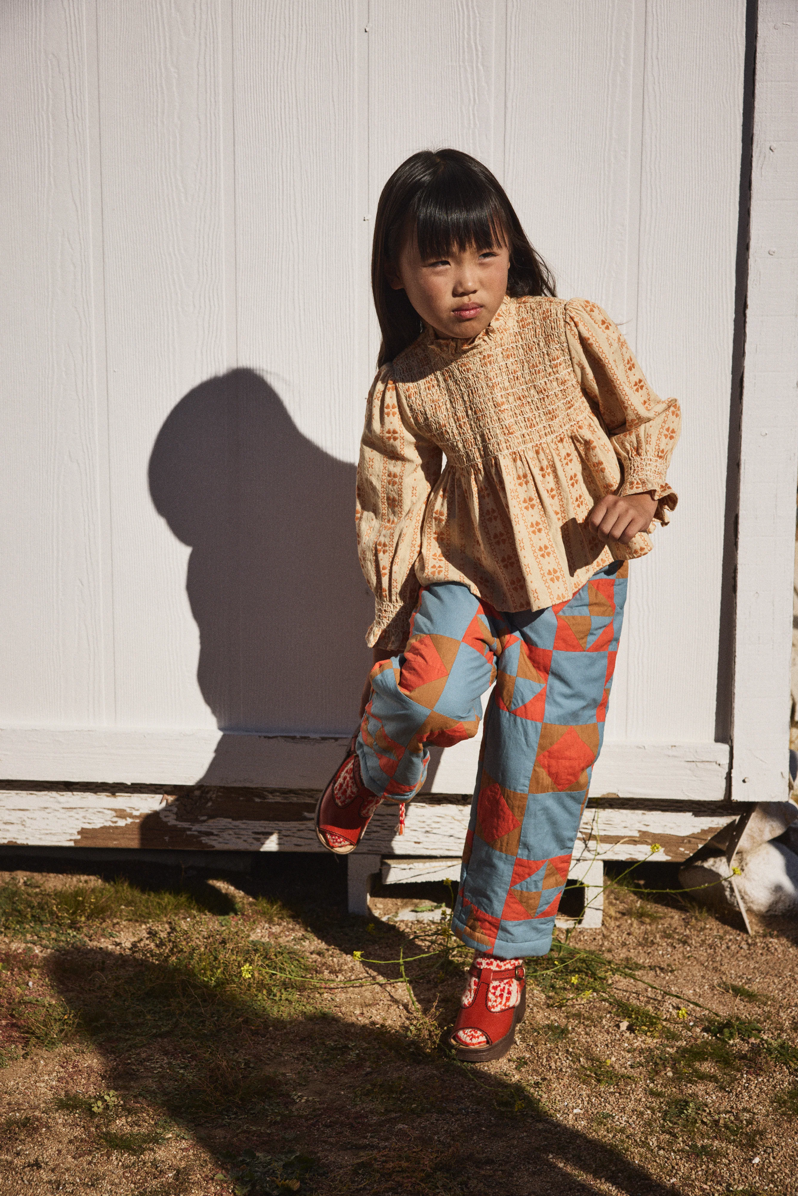 Tammy Quilted Patchwork Trousers - Image 2