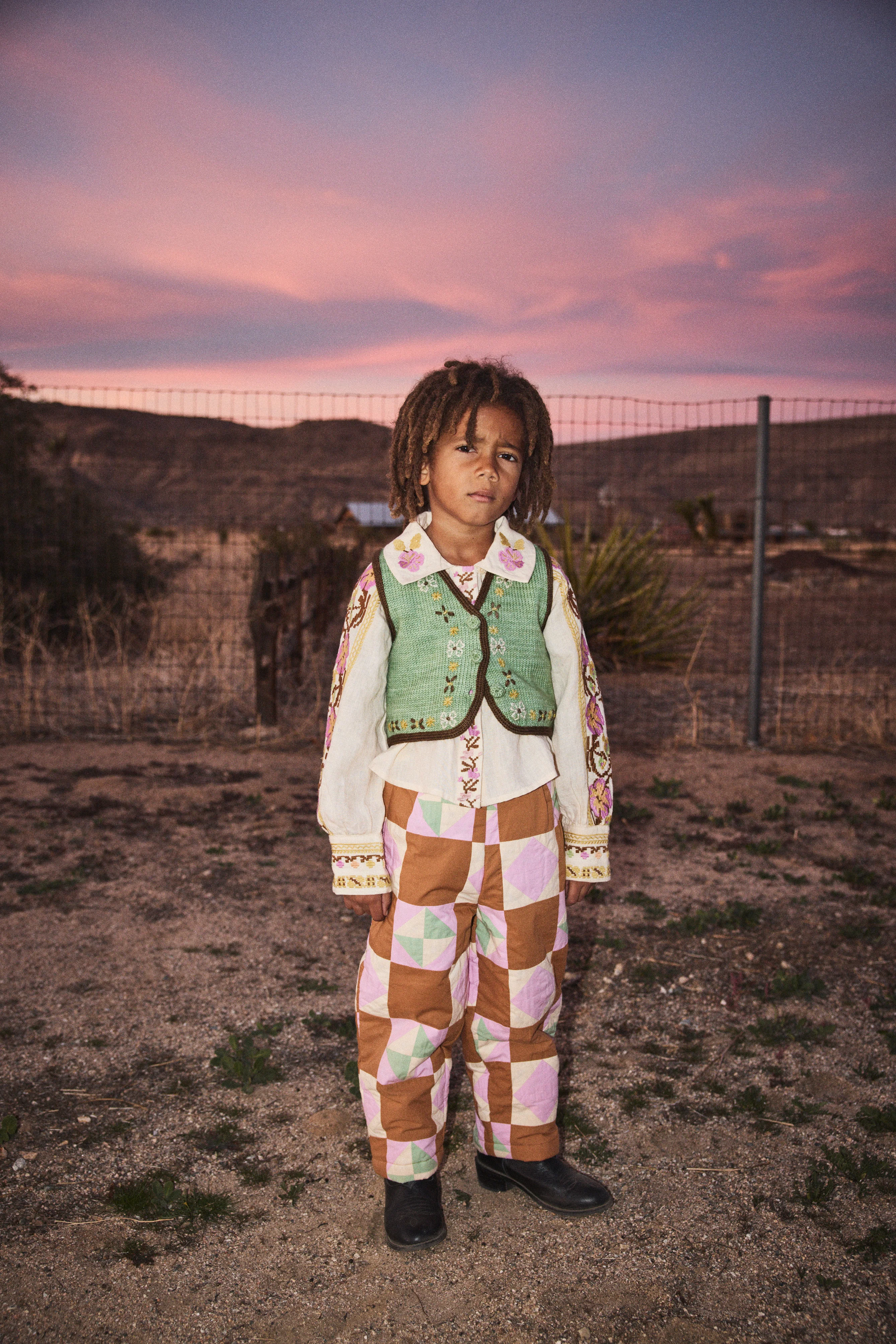 Tammy Quilted Patchwork Trousers - Image 3
