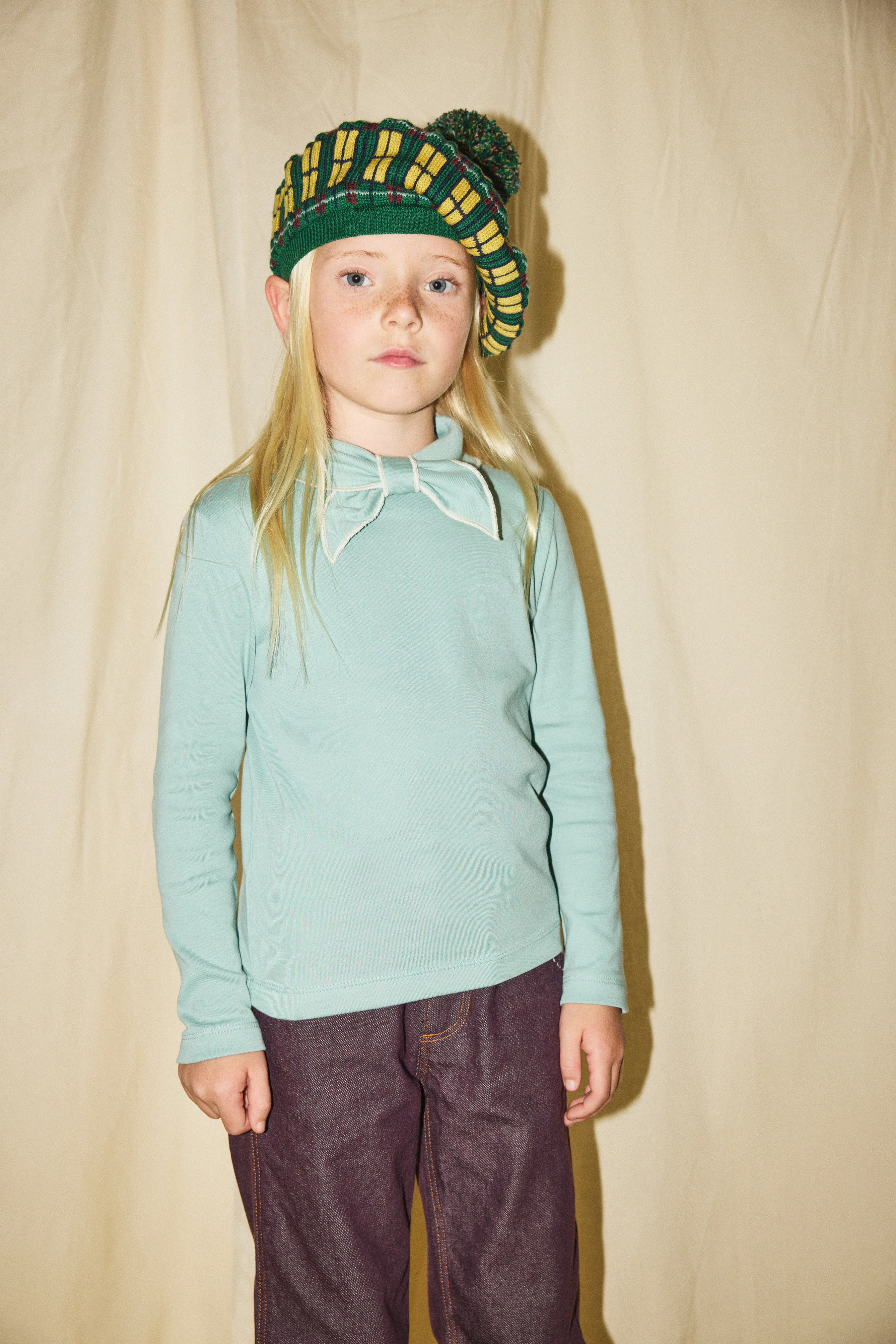 Window Plaid Beret - Image 4